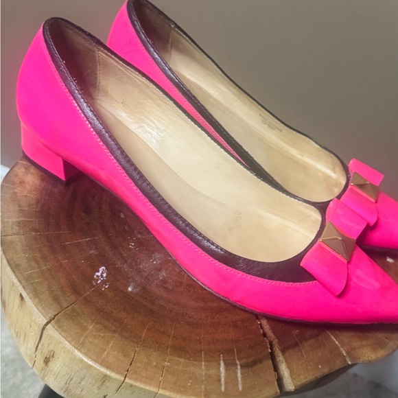 kate spade Shoes - kate spade Patent Hot Pink Ballet Flats